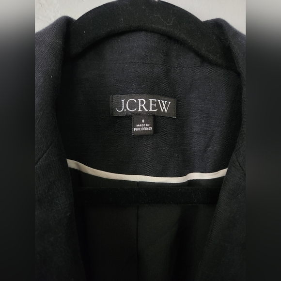 J. Crew Helena Linen Blend Two Button Lightweight Blazer Sz 8 - Picture 5 of 7